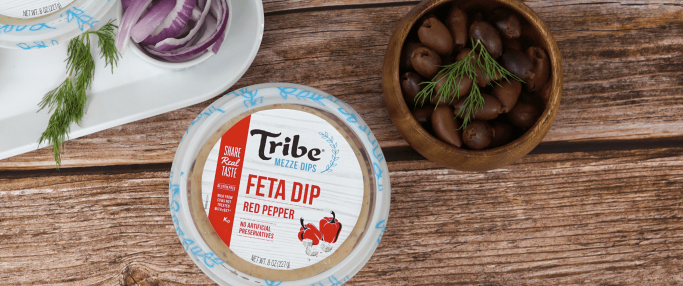 Tribe Mezze Creamy Tomato Dip Red Pepper Feta